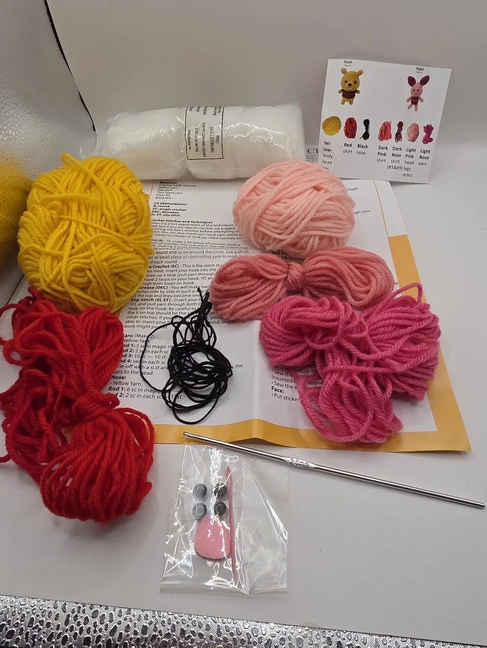 Incomplete- Disney Winnie the Pooh Piglet Crochet Kit - Picture 2 of 2